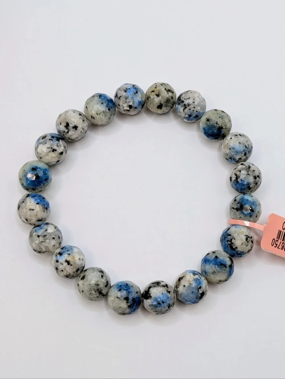 Faceted K2 Jasper Beaded Bracelet -10mm